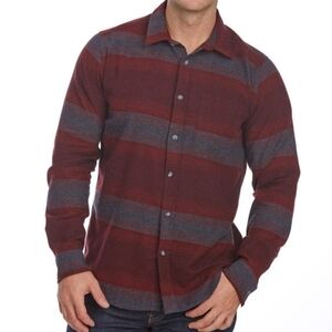 OCEAN CURRENT Guy's Lake Port Long Sleeve Flannel Shirt!